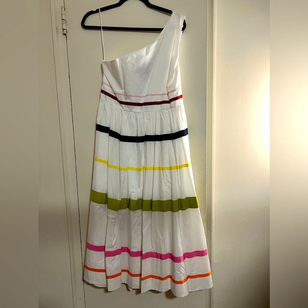 J. Crew One shoulder dress. Size 14. Never worn. new with tags.